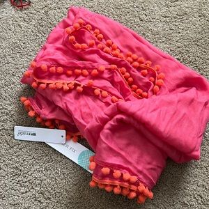 LA Made Pom Pom Infinity Scarf. New with tags. From Stitch Fix.